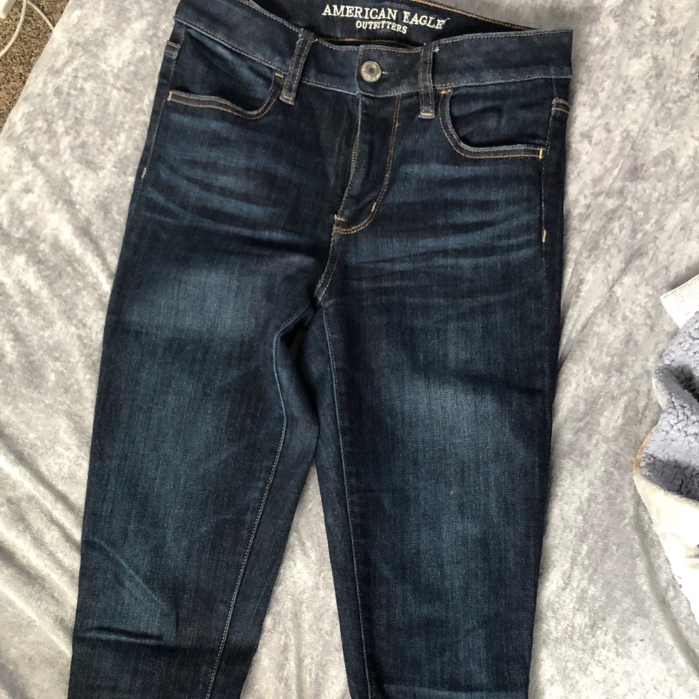 Mid rise denim